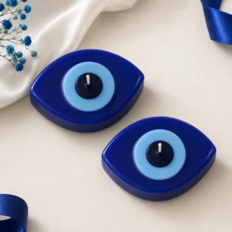 Evil Eye Shaped Scented Candle | Blue Nazar Eye Candle | Handmade Decorative Candle for Home Decor & Gifting